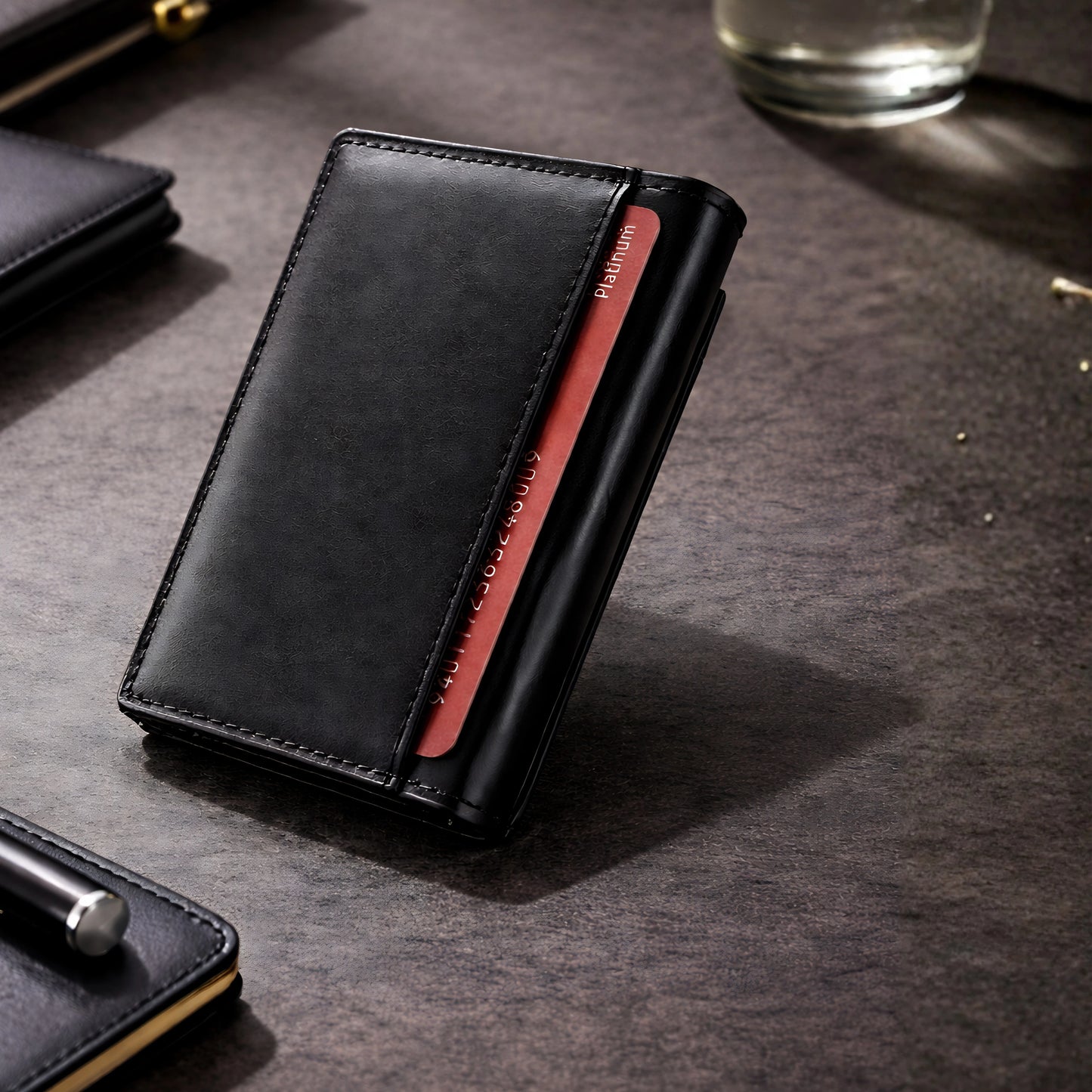 Delois Slide X Black Smart Card Holder
