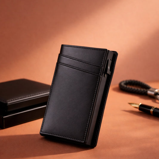Delois Slide X Black Smart Card Holder