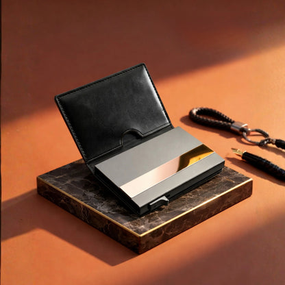 Delois Slide X Black Smart Card Holder