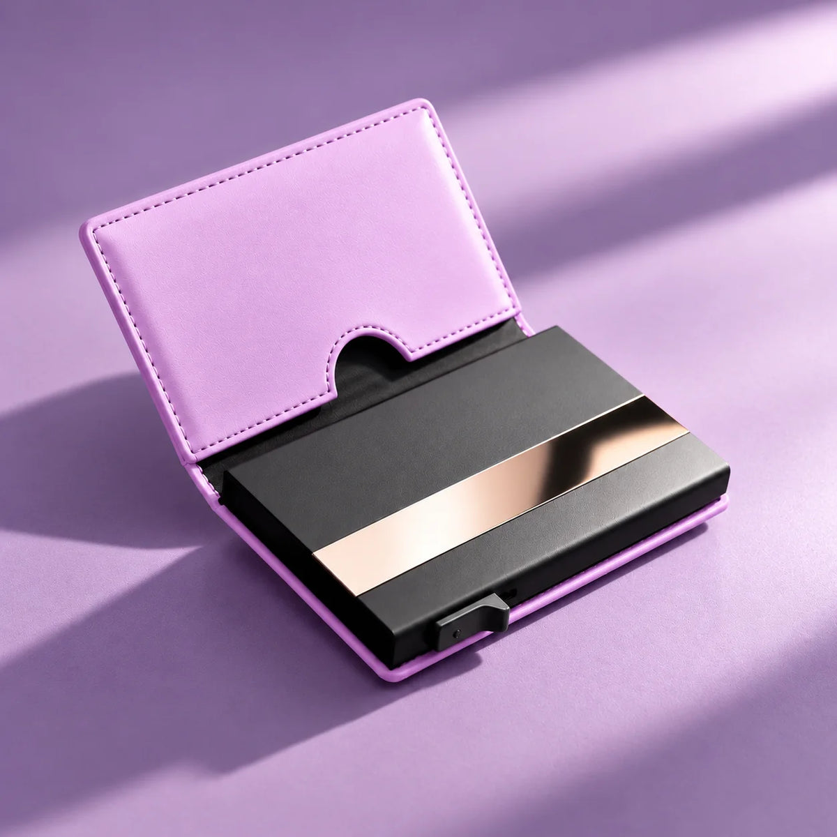 Delois Slide X Purple Smart Card Holder