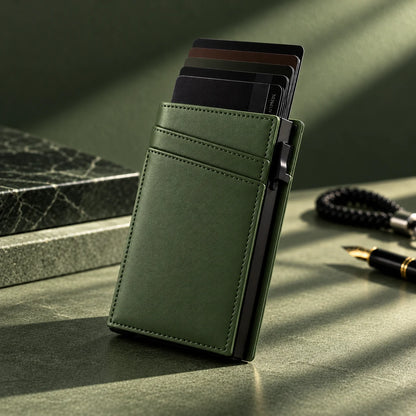 Delois Slide X Green Smart Card Holder