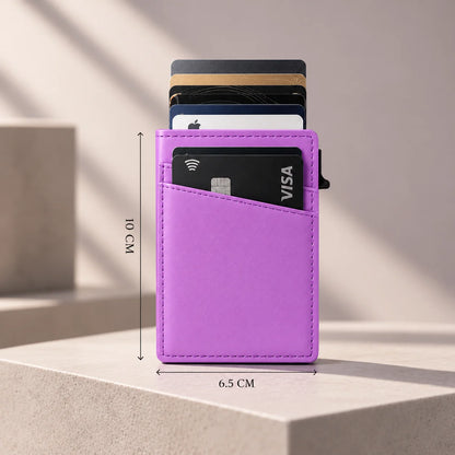 Delois Slide X Purple Smart Card Holder