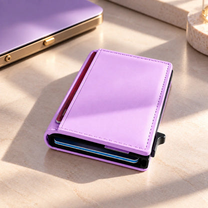 Delois Slide X Purple Smart Card Holder