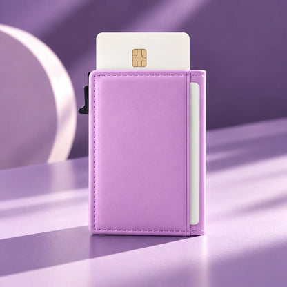 Delois Slide X Purple Smart Card Holder