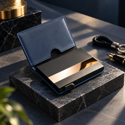 Delois Slide X Blue Smart Card Holder