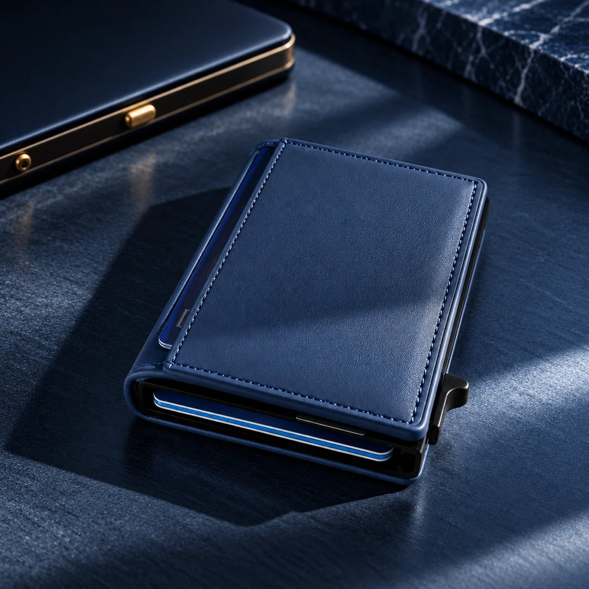 Delois Slide X Blue Smart Card Holder