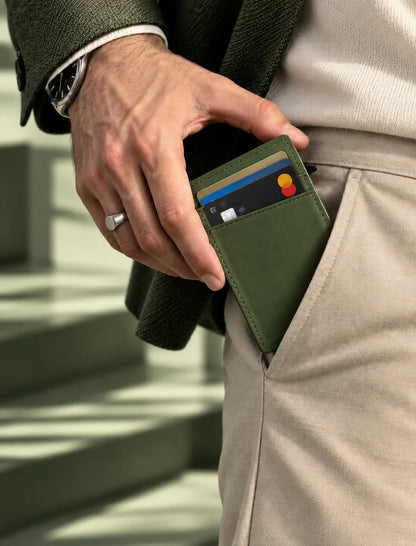 Delois Slide X Green Smart Card Holder