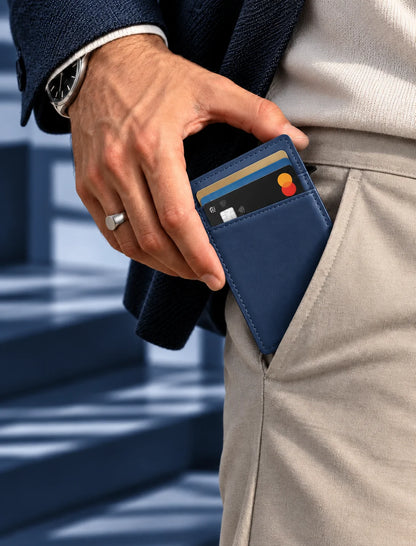Delois Slide X Blue Smart Card Holder