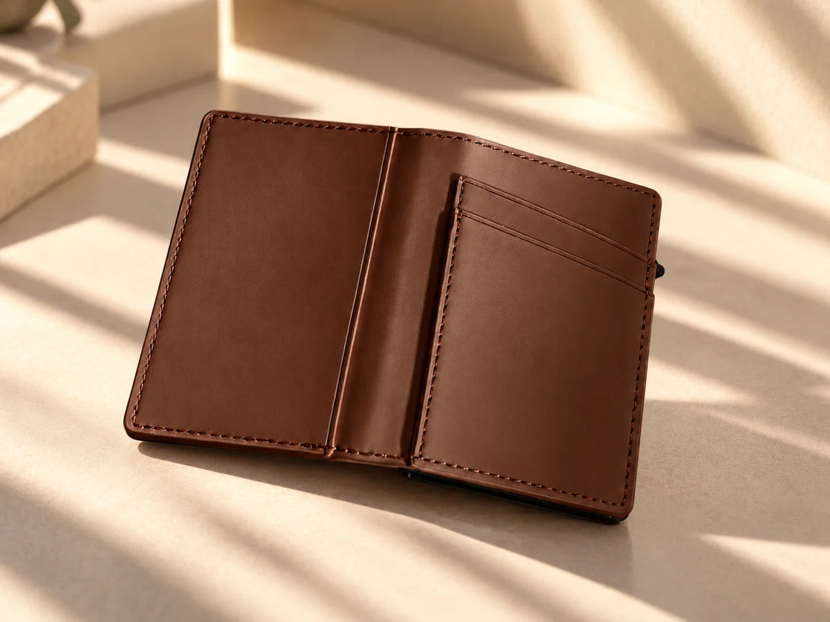 Delois Slide X Brown Smart Card Holder