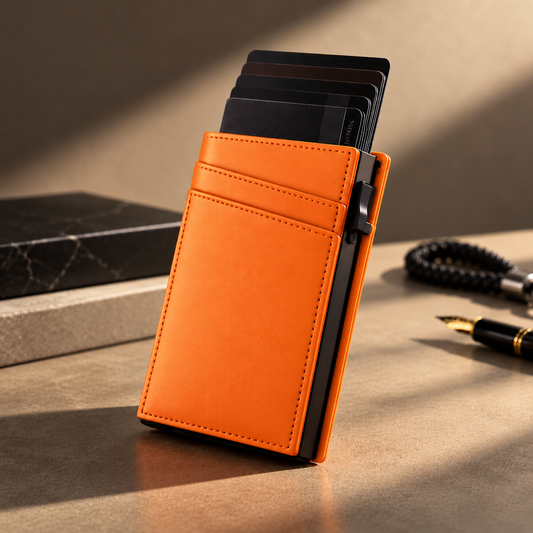 Delois Slide X Orange Smart Card Holder