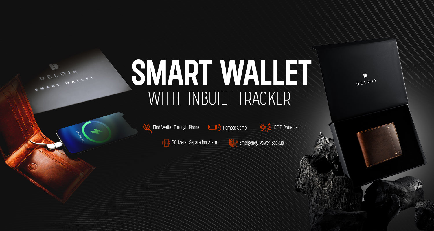 Best Smart Wallet for Men in India Delois Trackable Wallets