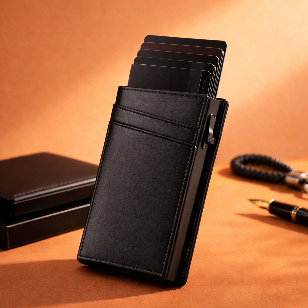 Delois Slide X Black Smart Card Holder